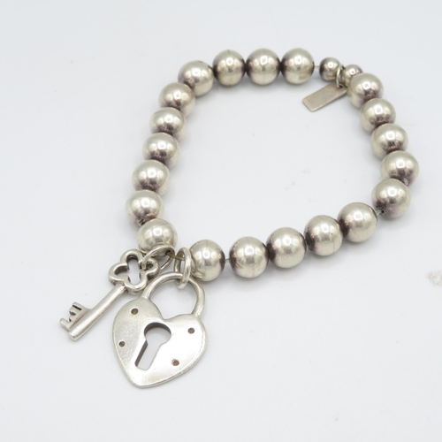 304 - Chlo Bo HM silver bracelet lock and key