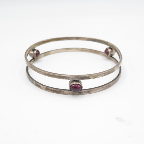 310 - 3 x HM silver bangles (59g)