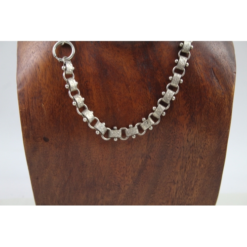 282 - Silver Victorian bookchain necklace