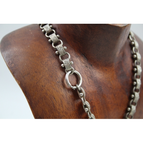 282 - Silver Victorian bookchain necklace