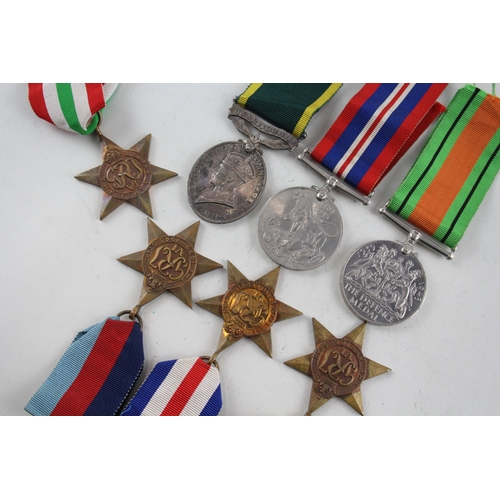 335 - WW2 Territorial Medal Group Inc France & Germany Star Etc