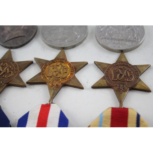 335 - WW2 Territorial Medal Group Inc France & Germany Star Etc