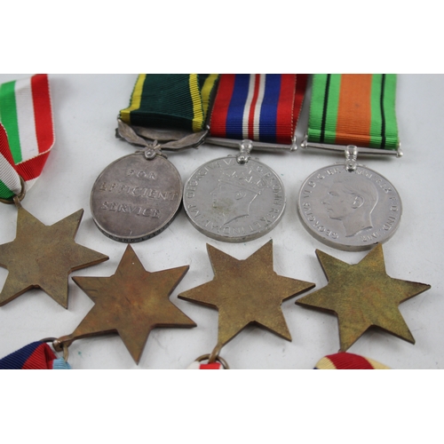 335 - WW2 Territorial Medal Group Inc France & Germany Star Etc