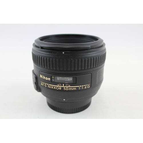 394 - Nikon AF-S Nikkor 50mm F/1.4 G Autofocus Camera Lens Working For Nikon Cameras