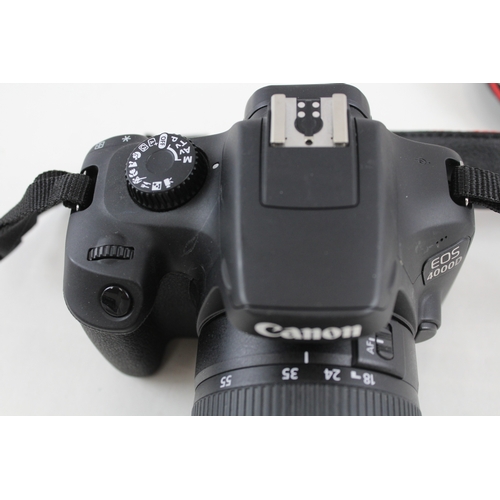 397 - Canon EOS 4000D DSLR Digital Camera Working w/ Canon EF-S 18-55mm F/3.5-5.6 III