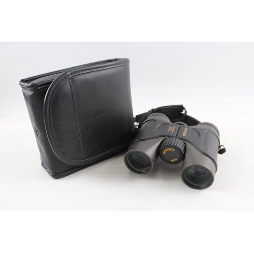 398 - Opticron Traveller 8x32 Waterproof Compact Binoculars Working w/ Original Case