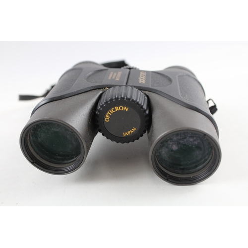 398 - Opticron Traveller 8x32 Waterproof Compact Binoculars Working w/ Original Case