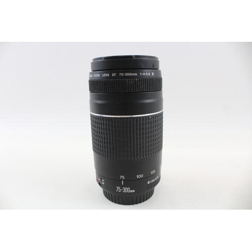 401 - Canon EF 75-300mm F/4-5.6 III Autofocus Camera Lens Working For Canon Cameras