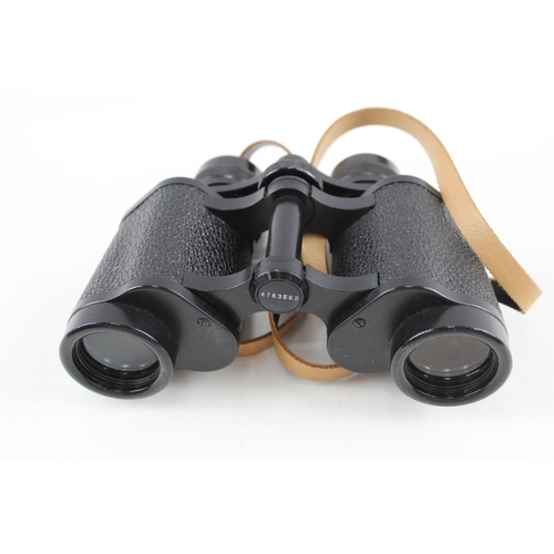 407 - Carl Zeiss Jena Jenoptum 8x30w Binoculars Working w/ Original Case