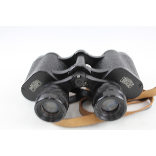 407 - Carl Zeiss Jena Jenoptum 8x30w Binoculars Working w/ Original Case