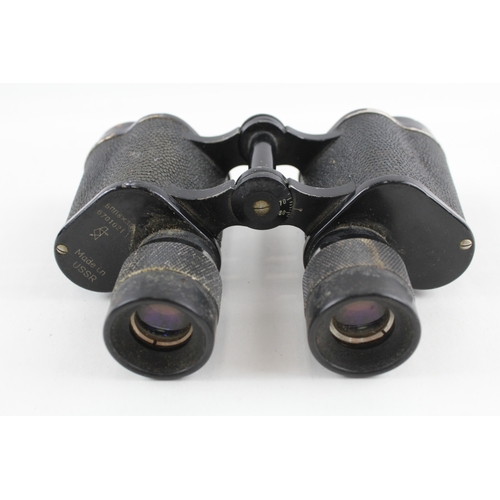 408 - Vintage 6nn 8x30 Made in USSR Model No. 6701021 Binoculars Working