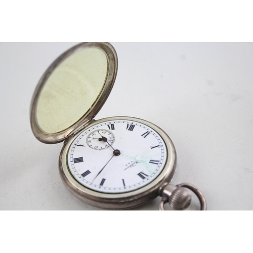 417 - Job Lot Vintage Mixed Purity Silver Pocket Watches Hand/Key-Wind UNTESTED