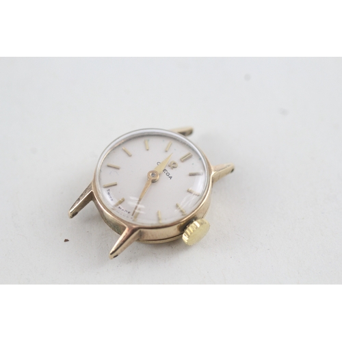 424 - Women's Vintage Omega 9ct Gold Watch Hand-Wind Working