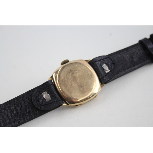 427 - Men's Hefik 9ct Gold Watch Hand-Wind Working