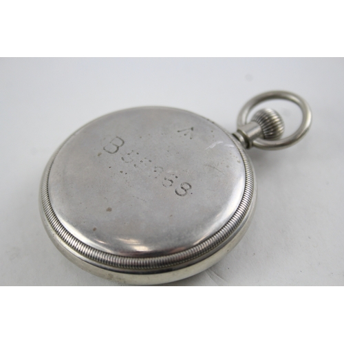 428 - Men's Vintage Military Issued Pocket Watch Hand-Wind Working