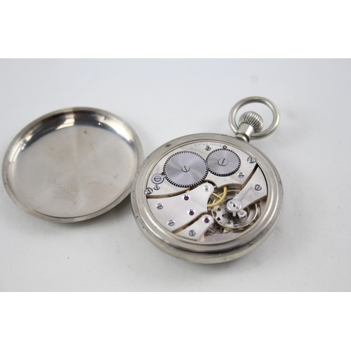 428 - Men's Vintage Military Issued Pocket Watch Hand-Wind Working