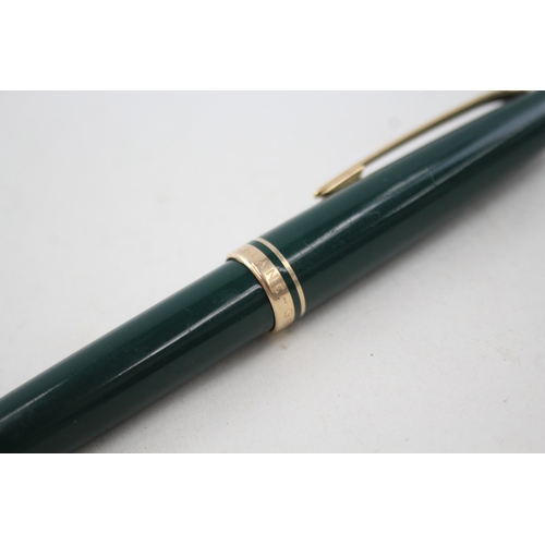 435 - Montblanc Generation Green Cased Fountain Pen w/ 14ct Gold Nib WRITING