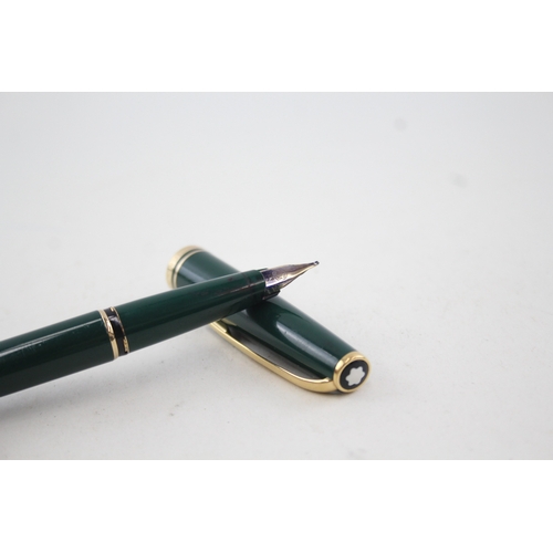 435 - Montblanc Generation Green Cased Fountain Pen w/ 14ct Gold Nib WRITING