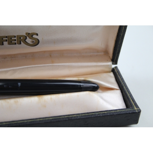 437 - PART CHALK MARKED Vintage SHEAFFER Snorkel Fountain Pen w/ Steel Nib, Box Etc