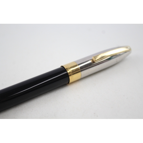 446 - Sheaffer PFM Pen For Men Black Fountain Pen w/ 18ct Gold Nib WRITING