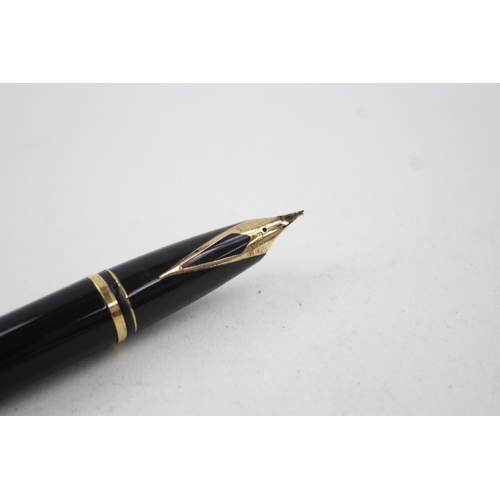 446 - Sheaffer PFM Pen For Men Black Fountain Pen w/ 18ct Gold Nib WRITING