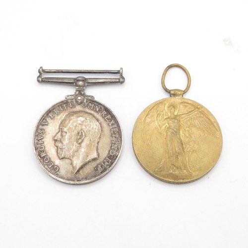 337 - WW1 Medal Pair Named 282680 cpl. L. Stockill H.L.I