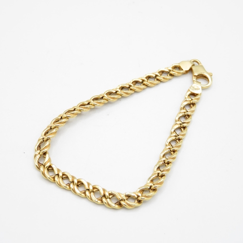 218 - 9ct gold curb bracelet 5.3g - 190mm