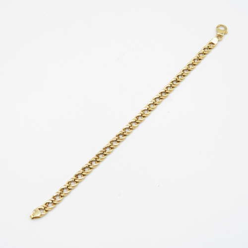 218 - 9ct gold curb bracelet 5.3g - 190mm