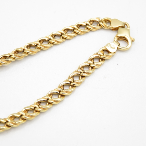 218 - 9ct gold curb bracelet 5.3g - 190mm