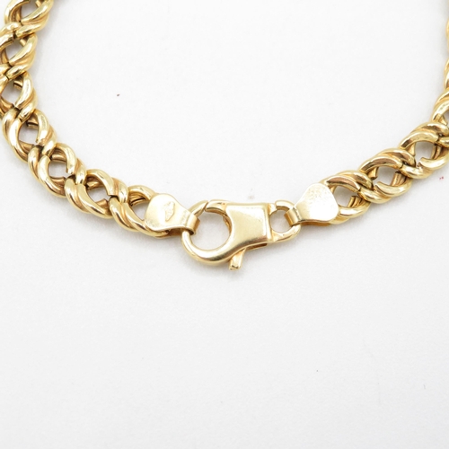 218 - 9ct gold curb bracelet 5.3g - 190mm