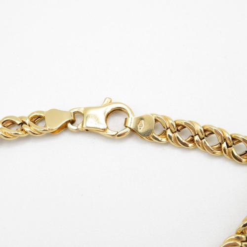 218 - 9ct gold curb bracelet 5.3g - 190mm