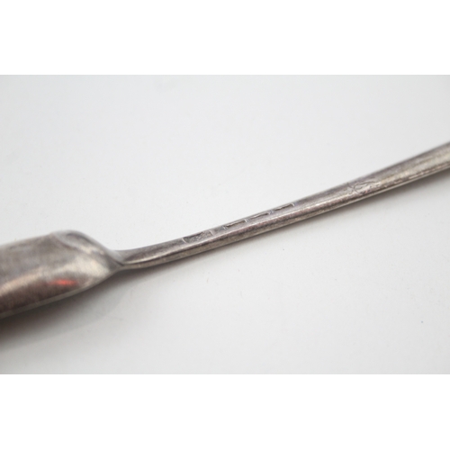 395 - Antique Bottom Marked .925 Sterling Silver Marrow Scoop w/ Engraving (34g)