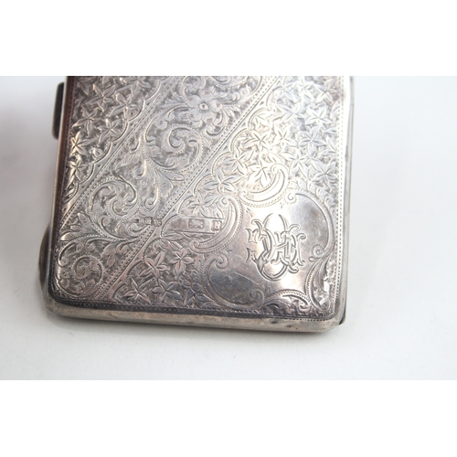 406 - Antique Victorian 1901 Birmingham Sterling Silver Cased Pocket Notebook (92g)