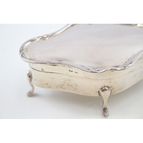 421 - Antique Edwardian 1909 Birmingham Sterling Silver Jewellery / Trinket Box (67g)