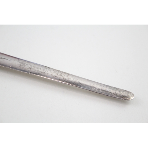 430 - Vintage Hallmarked .925 Edinburgh Sterling Silver Bark Effect Letter Opener 78g