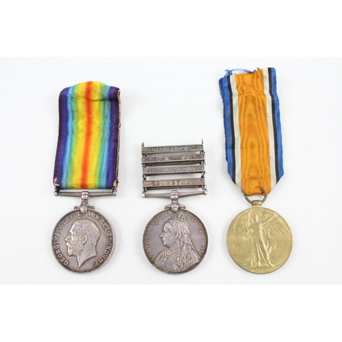 439 - Boer War-WW1 Medal Group QSA-6245 Pte Shepherd Essex R, Pair T2SR Dvr Shepherd