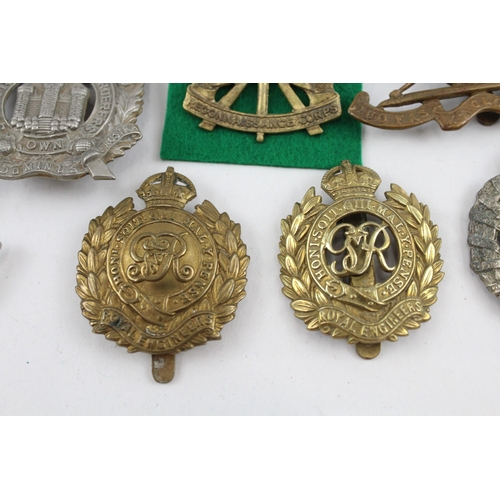 444 - Military Cap Badges Inc KOSB, A & S.H, Dragoons, Etc x 10