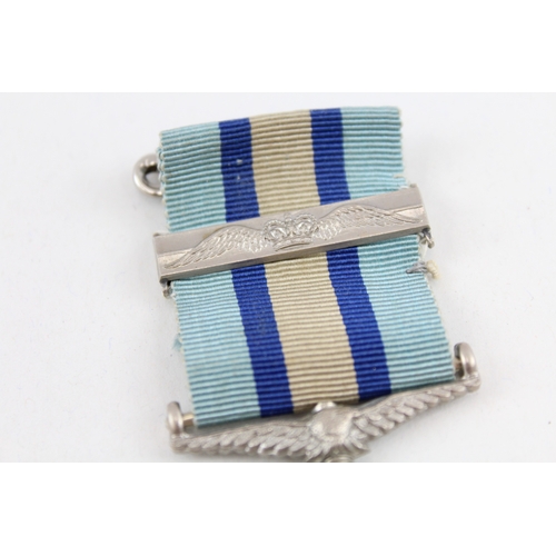 448 - ERII Royal Observer Corps Medal w/ Extra Service Bar, Observer F. P. Brett