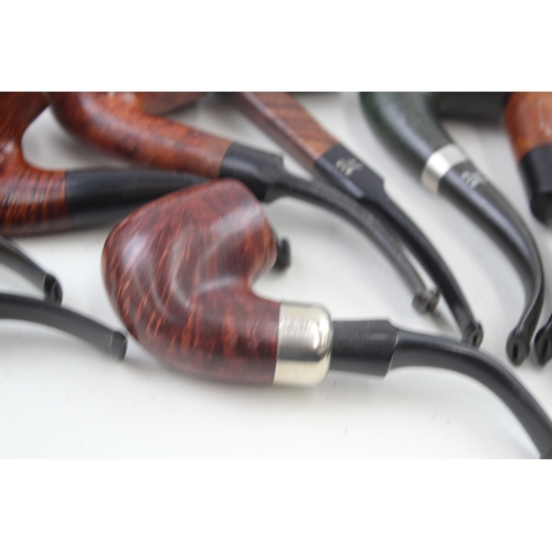 453 - Collection Of Estate Pipes Inc Peterson's Stanwell Millville Vauen & Lorenzo x 9