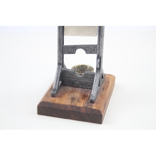 468 - A Novelty Desk-Top Cigar Cutter / Paper Weight Modelled As A French Guillotine