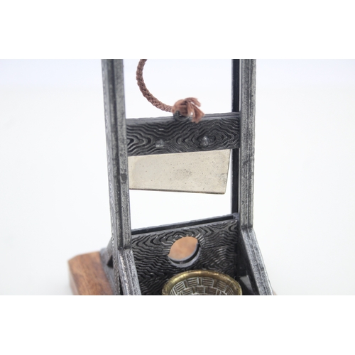 468 - A Novelty Desk-Top Cigar Cutter / Paper Weight Modelled As A French Guillotine