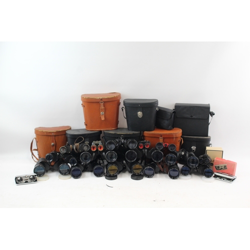 476 - Assorted Binoculars Inc Zenith, Skybolt & Boots w/ Some Cases Job Lot