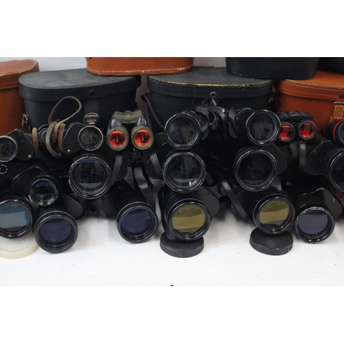 476 - Assorted Binoculars Inc Zenith, Skybolt & Boots w/ Some Cases Job Lot