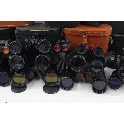 476 - Assorted Binoculars Inc Zenith, Skybolt & Boots w/ Some Cases Job Lot