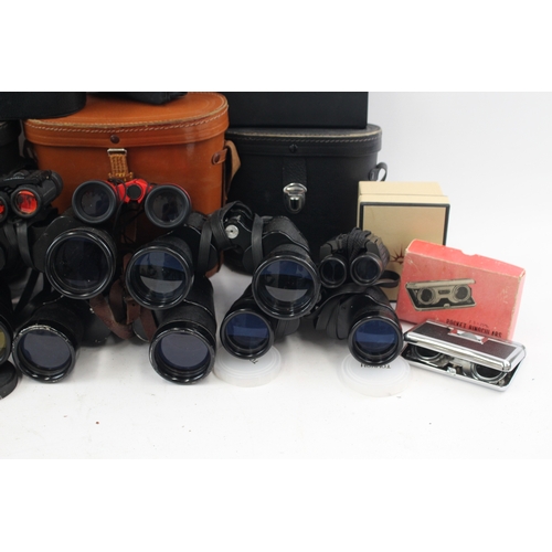 476 - Assorted Binoculars Inc Zenith, Skybolt & Boots w/ Some Cases Job Lot