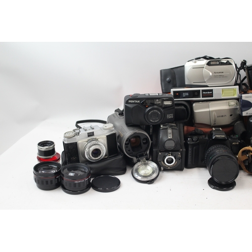 480 - Assorted Vintage Cameras Inc. SLRs, DSLRs, Lenses, Digital Bridges Etc. Job Lot