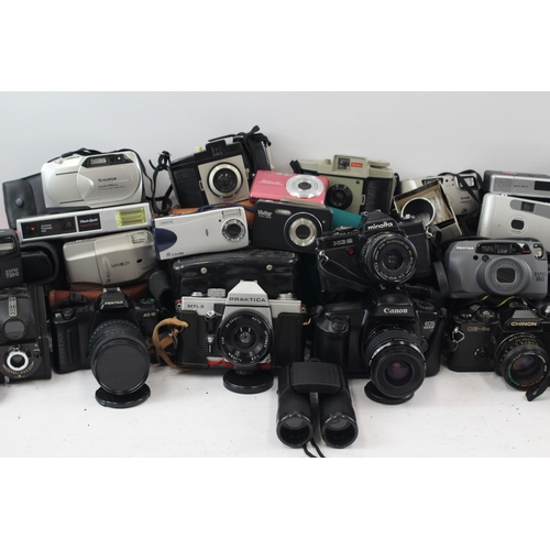 480 - Assorted Vintage Cameras Inc. SLRs, DSLRs, Lenses, Digital Bridges Etc. Job Lot