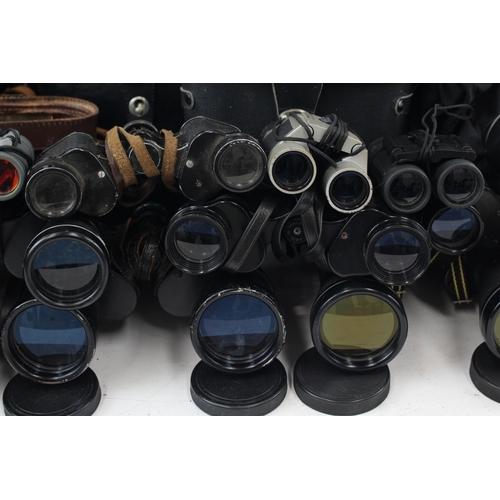 483 - Assorted Binoculars Inc Zenith, Miranda & Sankyo w/ Some Cases Job Lot