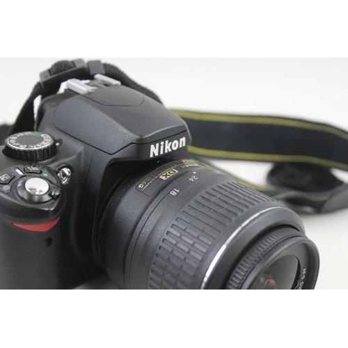 492 - Nikon D60 DSLR Digital Camera Working w/ Nikon AF-S DX Nikkor 18-55mm & Case