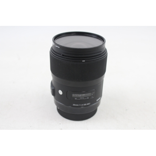 495 - Sigma DG 35mm F/1.4 Vintage Autofocus Camera Lens Working